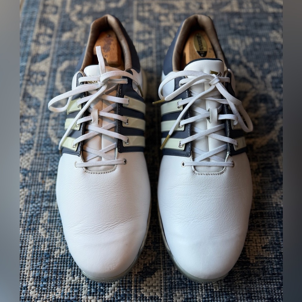 Men's | Adidas | Tour360 XT-SL | White & Navy | Golf Shoe | Size 15